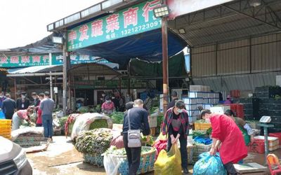 武汉重启，白沙洲市场重现繁忙景象，采购车流如织保障农副产品供应